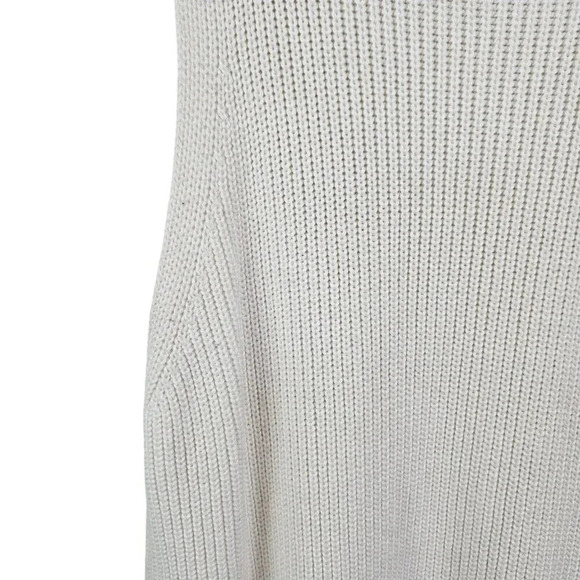 Michael Kors Sleeveless Tunic Mock Neck Ivory Cream Sweater Dress Size Small - Picture 8 of 11